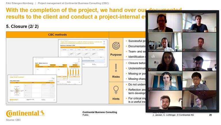 Gastvortrag Continental Business Consulting
