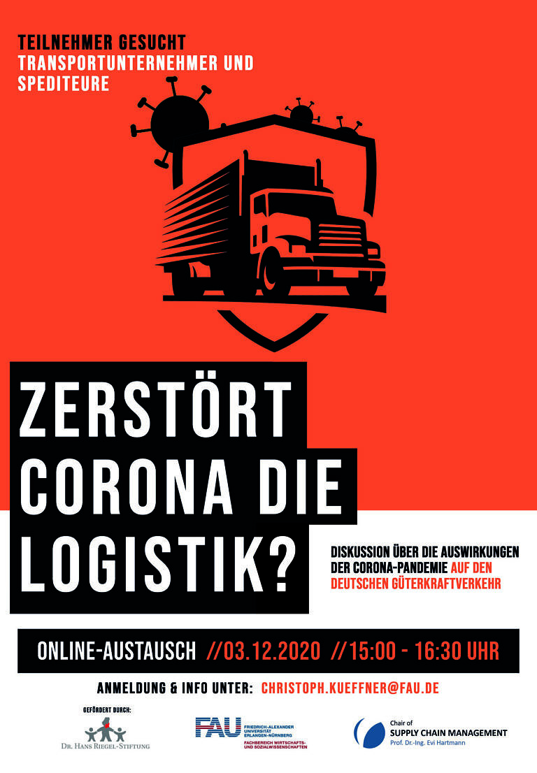 „Zerstört Corona die Logistik?“ – Diskussionsteilnehmer gesucht!