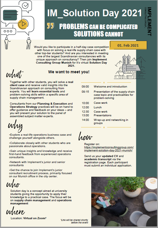 Bis Ende Dezember bewerben! – IM_Solutions Day 2021