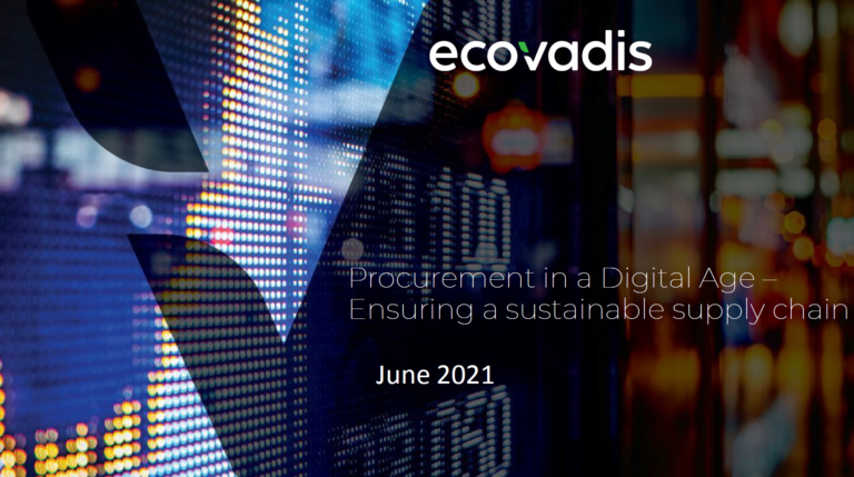 Ecovadis spricht über Nachhaltigkeit in globalen Lieferketten