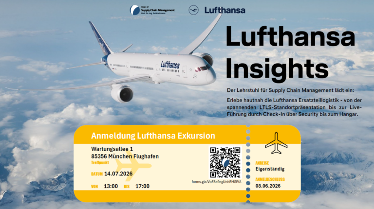 Jetzt Anmelden: Exkursion zu Lufthansa Technik Logistik Services